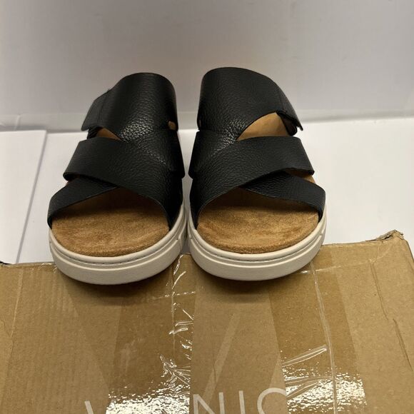 Vionic Uptown Sunset Wedge Slide Sandal Platform Non-Slip Sole Leather SZ 9 NEW - Picture 7 of 8
